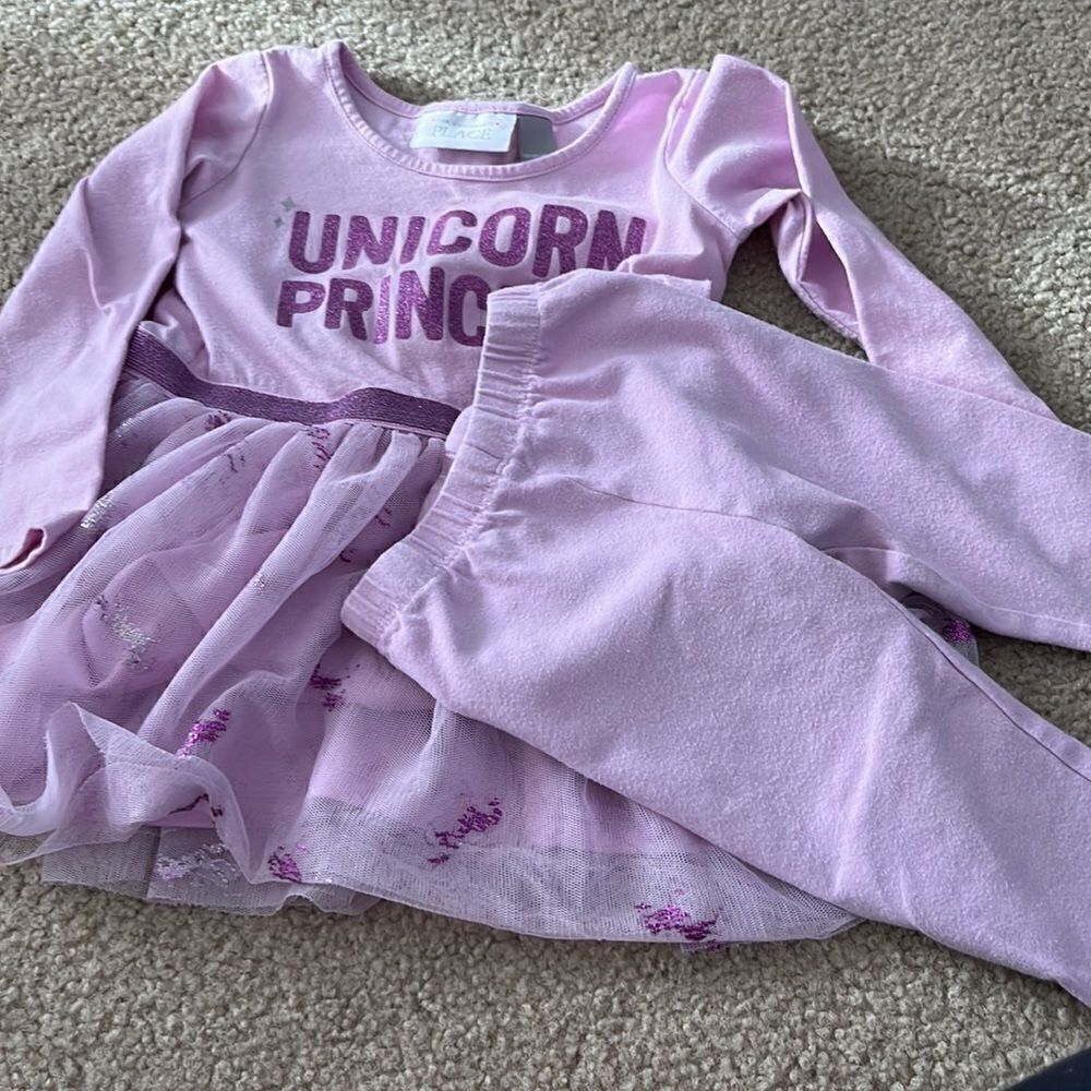 The Children’s Place Lilac Tunic Set with Tule Skirt- 12-24 months - Picture 4 of 4